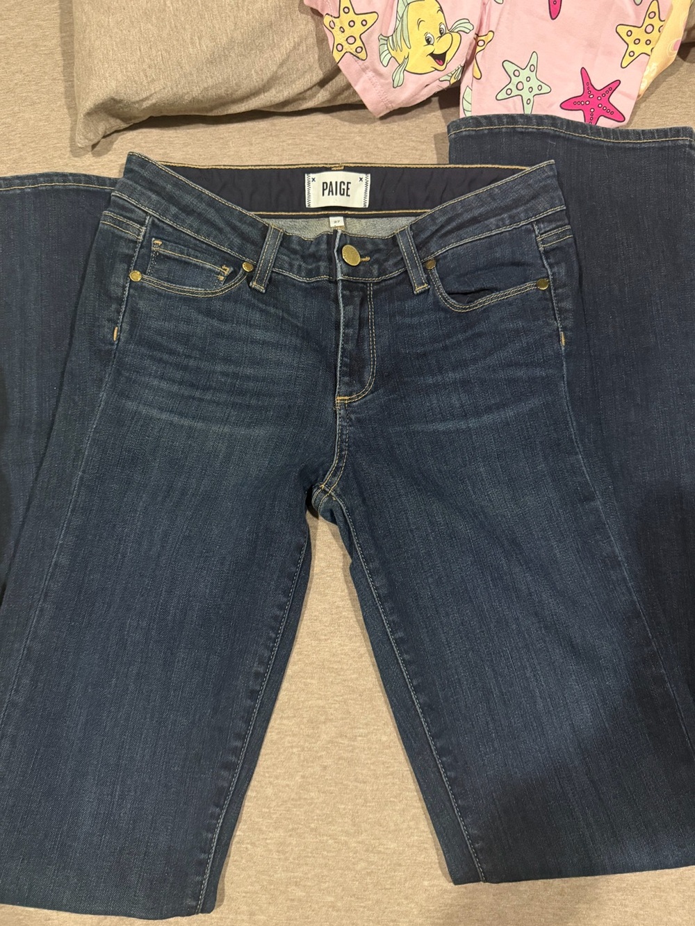 PAIGE Women's Dark Indigo Bootcut Jeans
